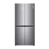 LG 594 L Frost Free Side by Side Refrigerator with Four Door (Platinum silver 3, GC-B22FTLPL)