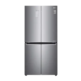 LG 594 L Frost Free Side by Side Refrigerator with Four Door (Platinum silver 3, GC-B22FTLPL)