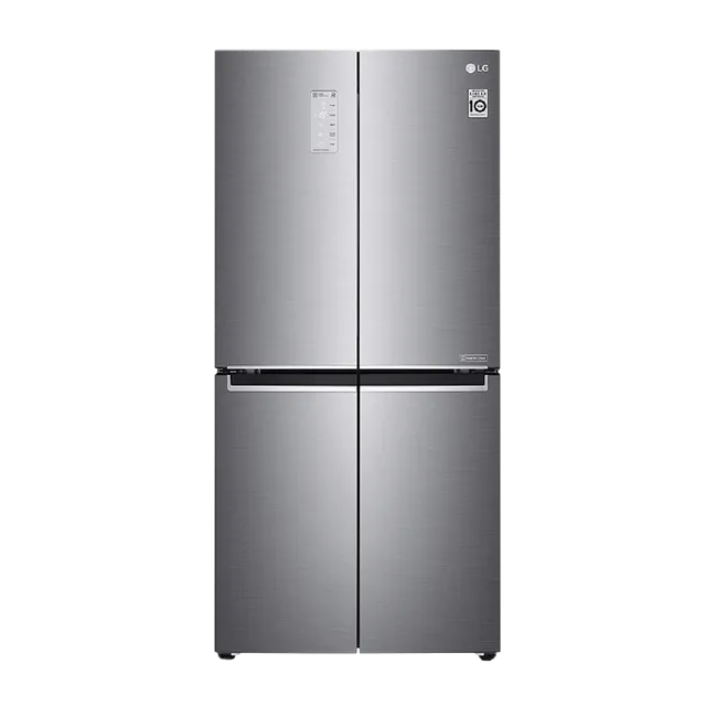 LG 594 L Frost Free Side by Side Refrigerator with Four Door (Platinum silver 3, GC-B22FTLPL)