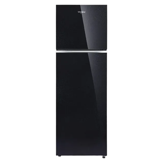 Whirlpool 292 L 2 Star Frost-Free Double Door Refrigerator (NEOFRESH GD PRM 305 2S, Crystal Black, Glass Door)